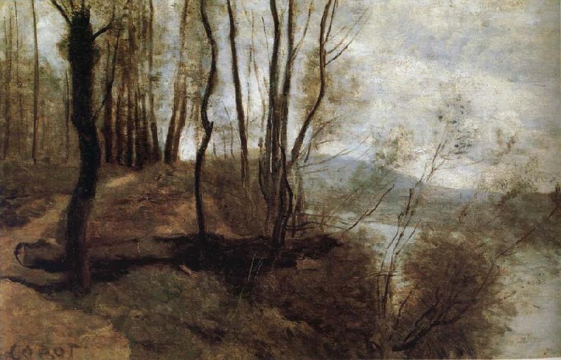 Corot Camille Path on the Rlo China oil painting art